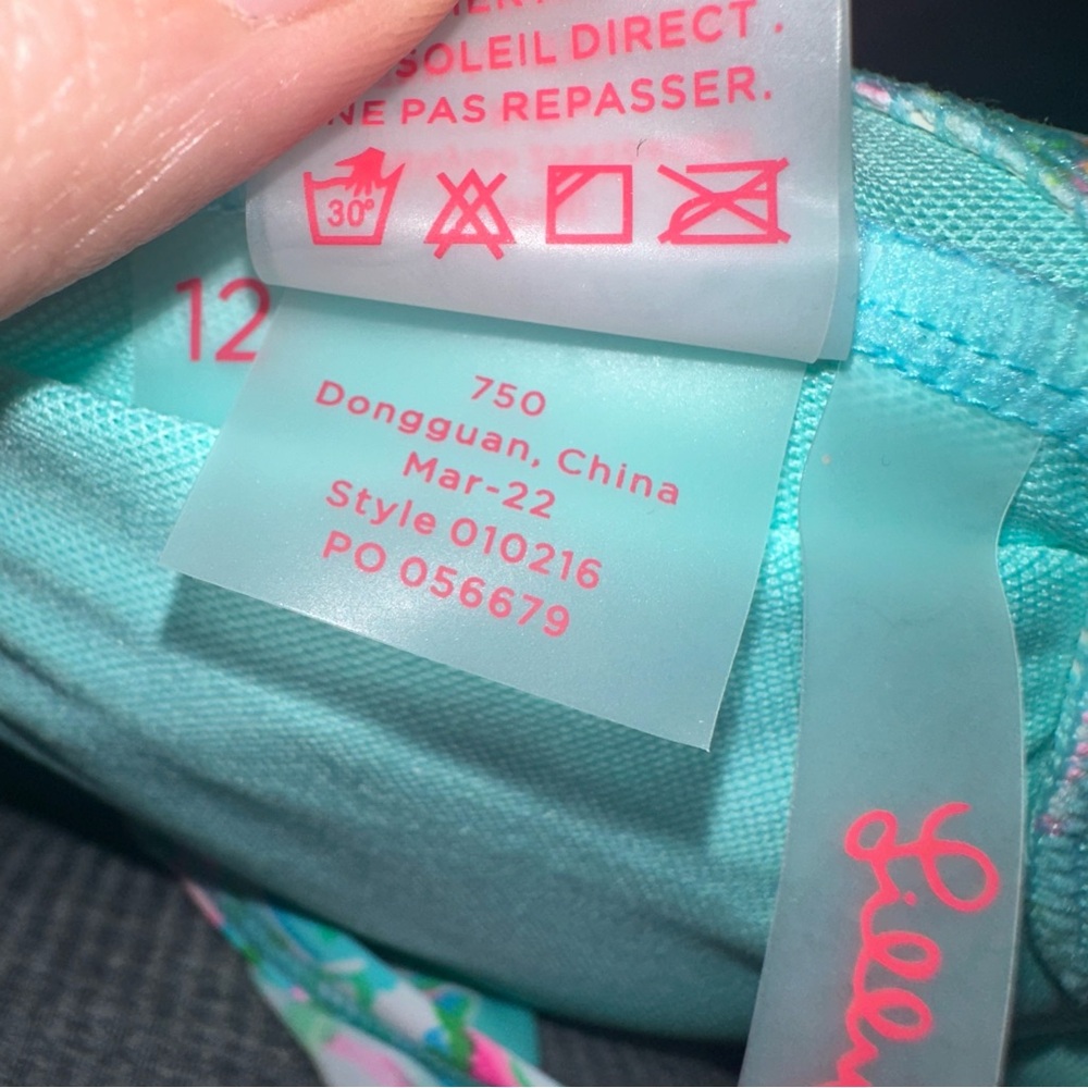 Lilly Pulitzer Surf Blue So Shellegant Suria Bikini Top - Picture 8 of 8